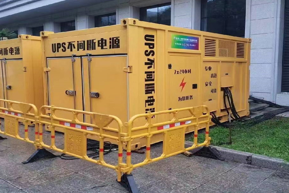 黔江发电机租赁施工现场