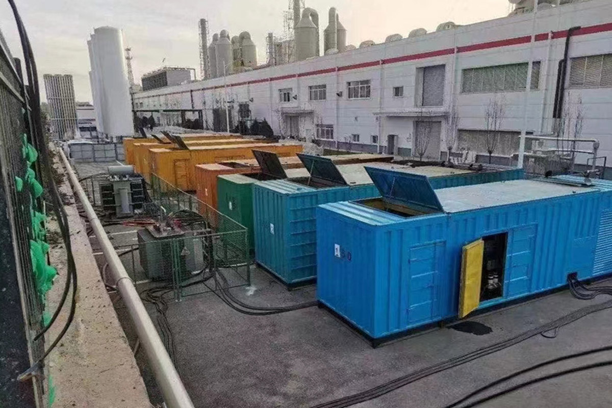 黔江发电机租赁施工现场